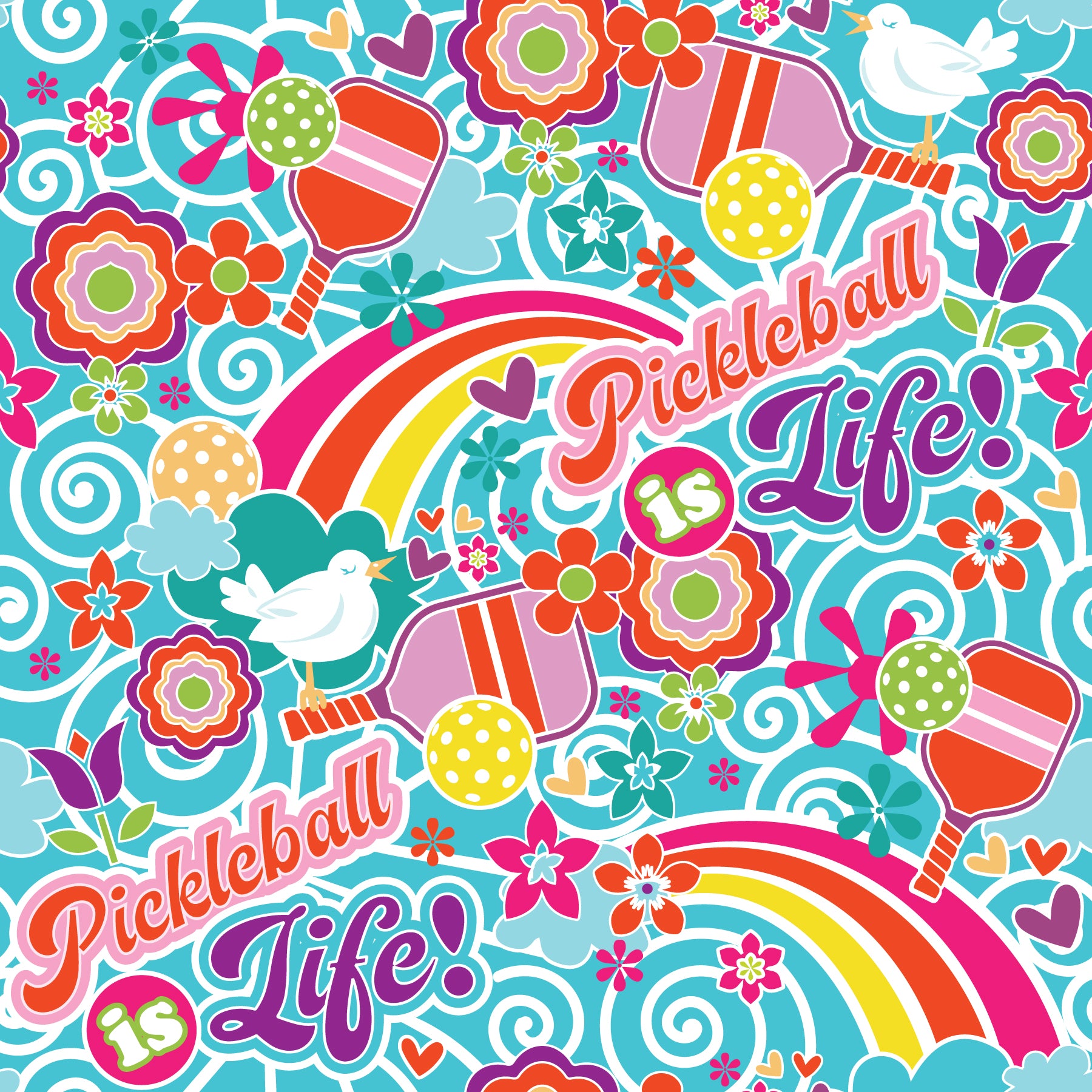 Scottsdale Pleated Skort in Pickleball Is Life Aqua Tides