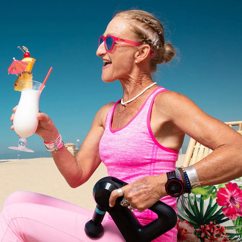 Goodr Sunglasses in Flamingos On A Booze Cruise
