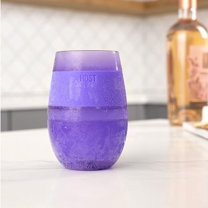 Wine FREEZE™ Cooling Cup Insulated with Cooling Gel in Purple