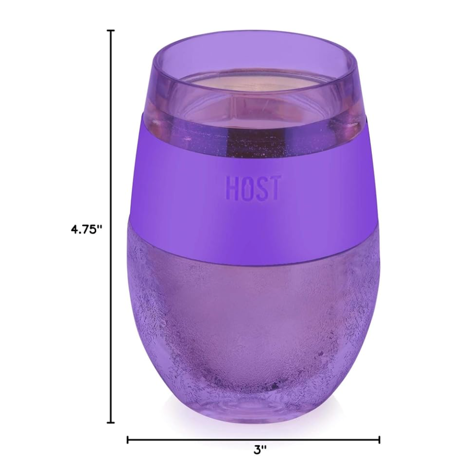 Wine FREEZE™ Cooling Cup Insulated with Cooling Gel in Purple