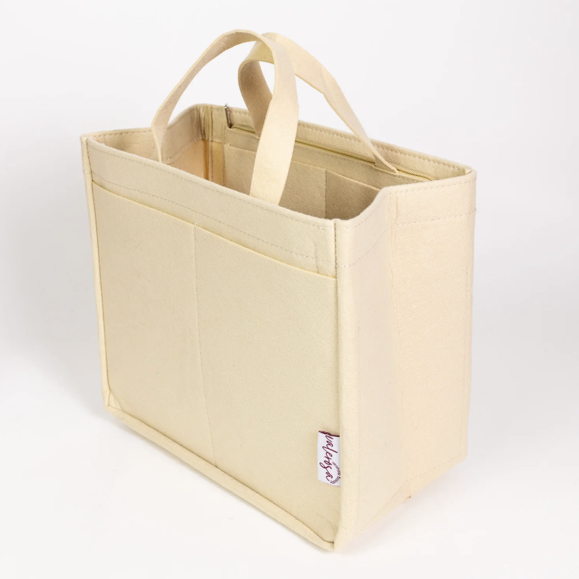 Cream Felt Bag Organizer