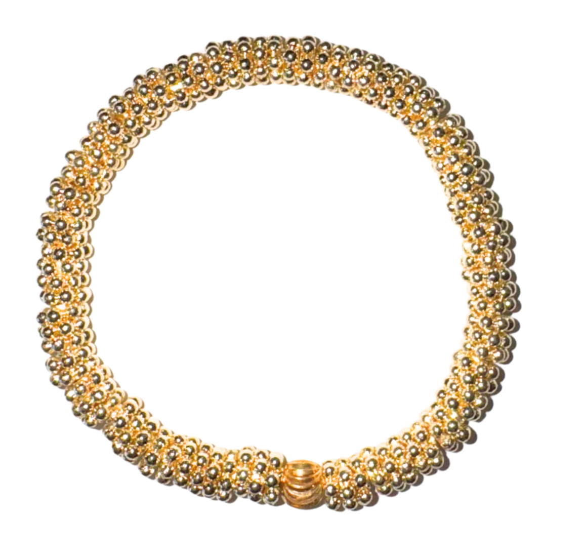Medium Gold Daisy Bead Bracelet