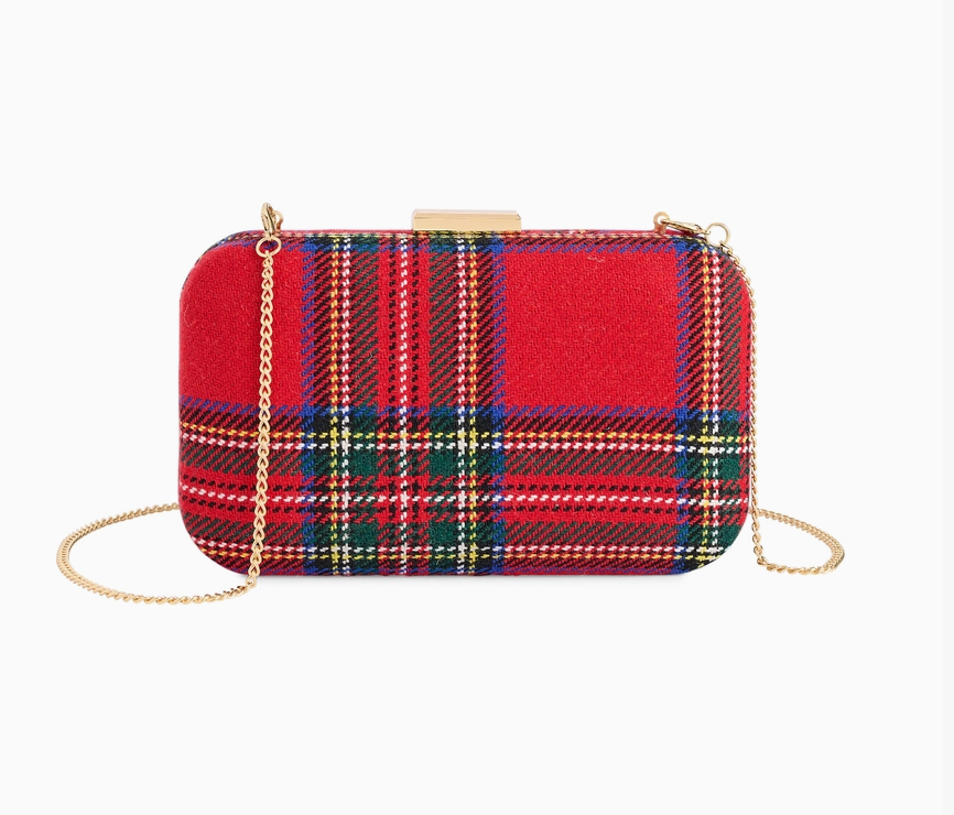 Scottie Minaudière in Red Tartan
