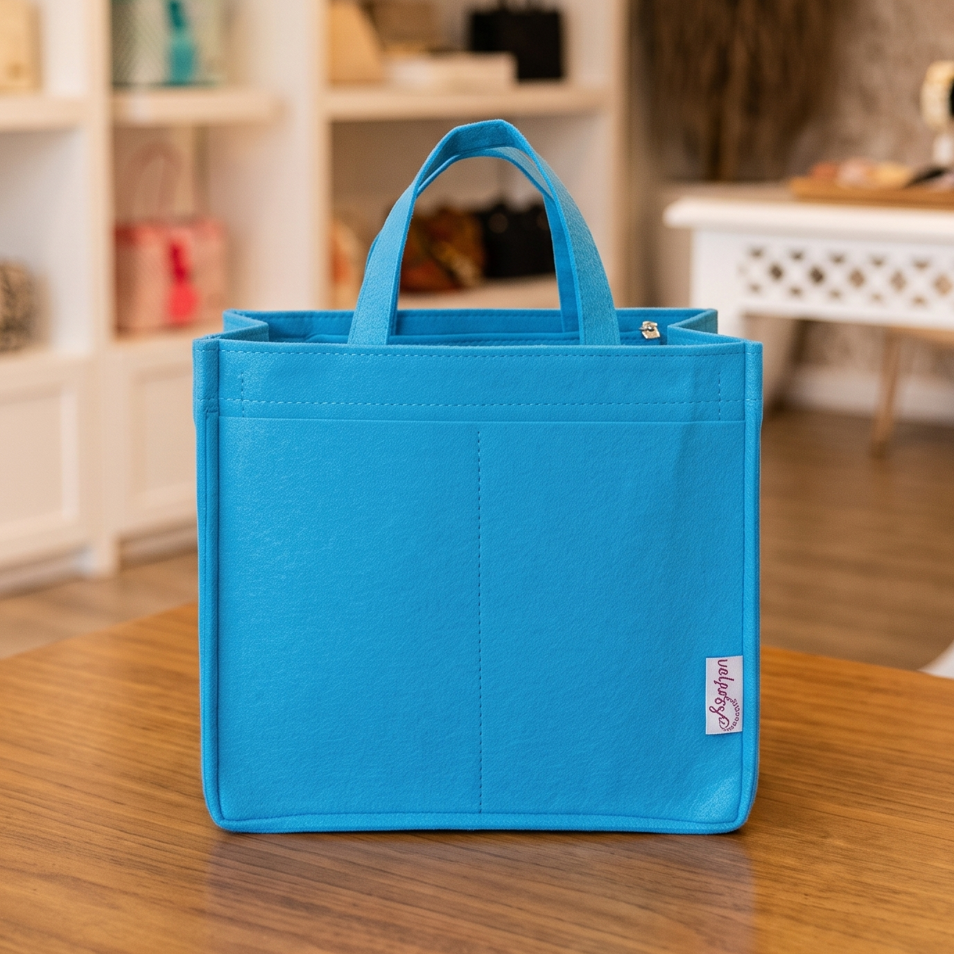 Sky Blue Felt Bag Organizer