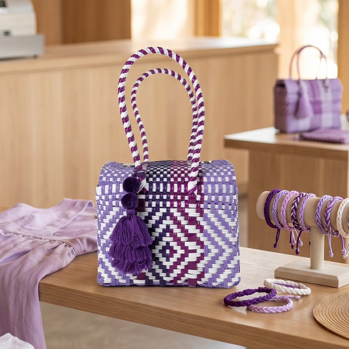 Plum Purple Mini Purse