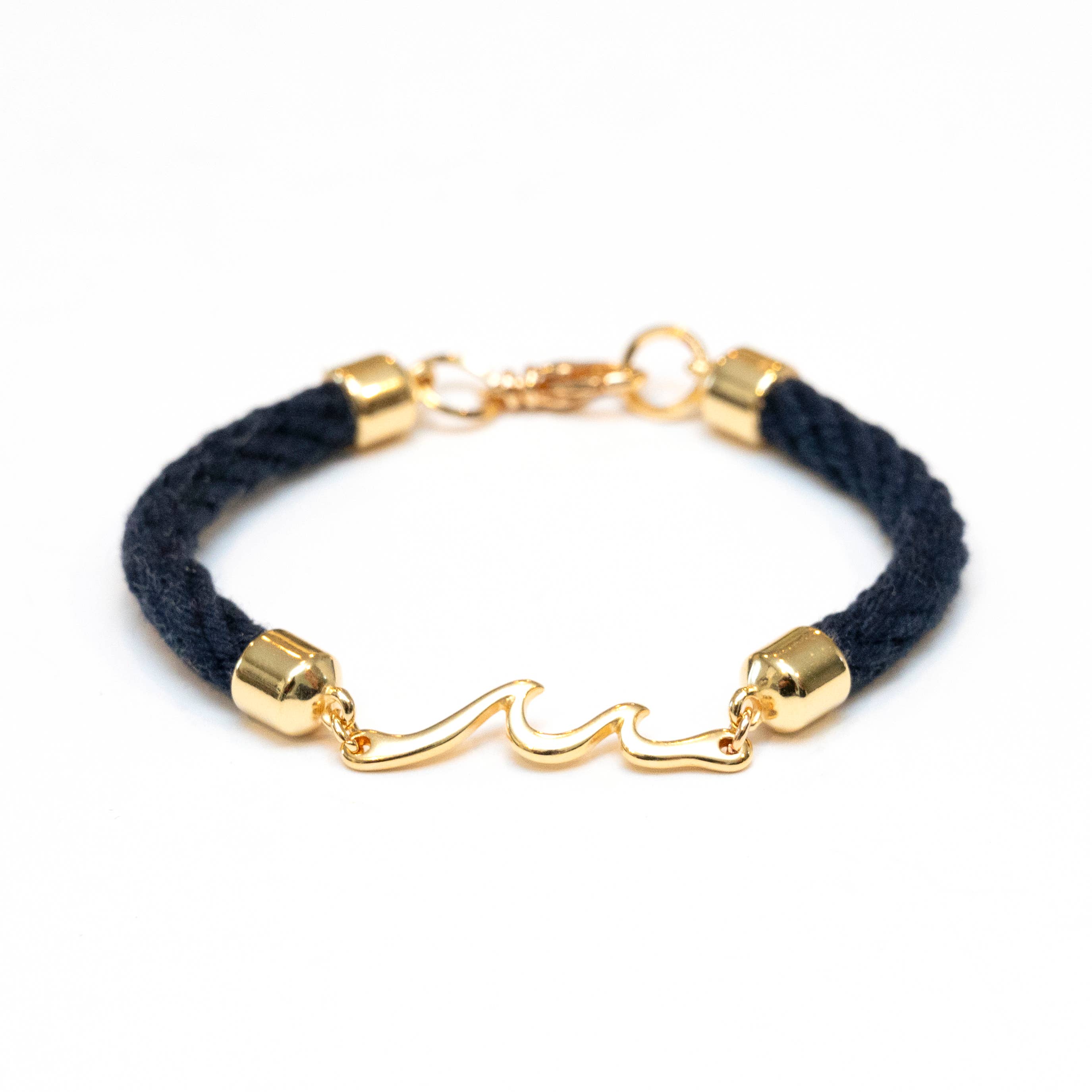 Madaket - Navy/Gold - Nautical Rope Bracelet