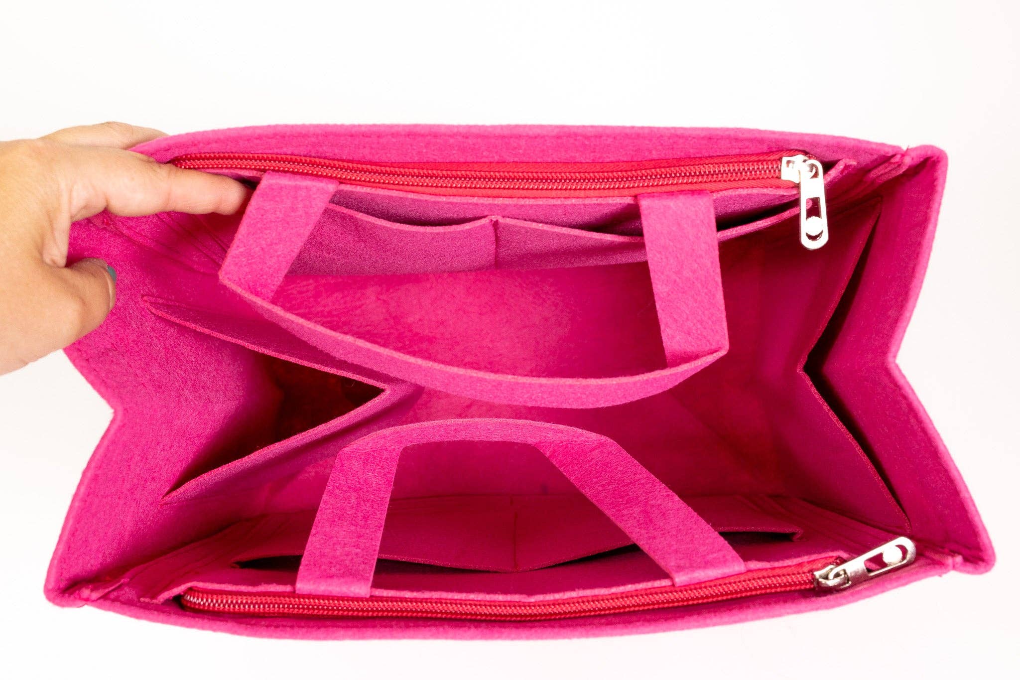 Pink Felt Bag Organizer