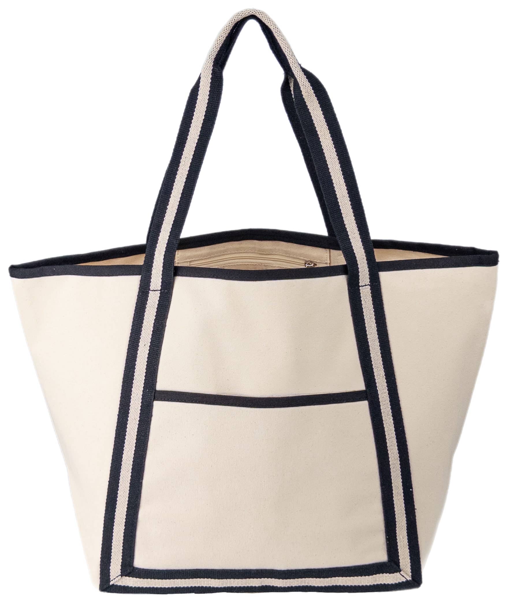 Heavy Duty Seaside Canvas Boat Tote Bag