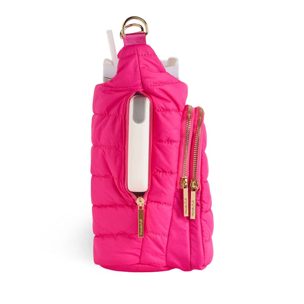 HydroBag® Handle® - Bright Pink with Pink and Navy striped strap