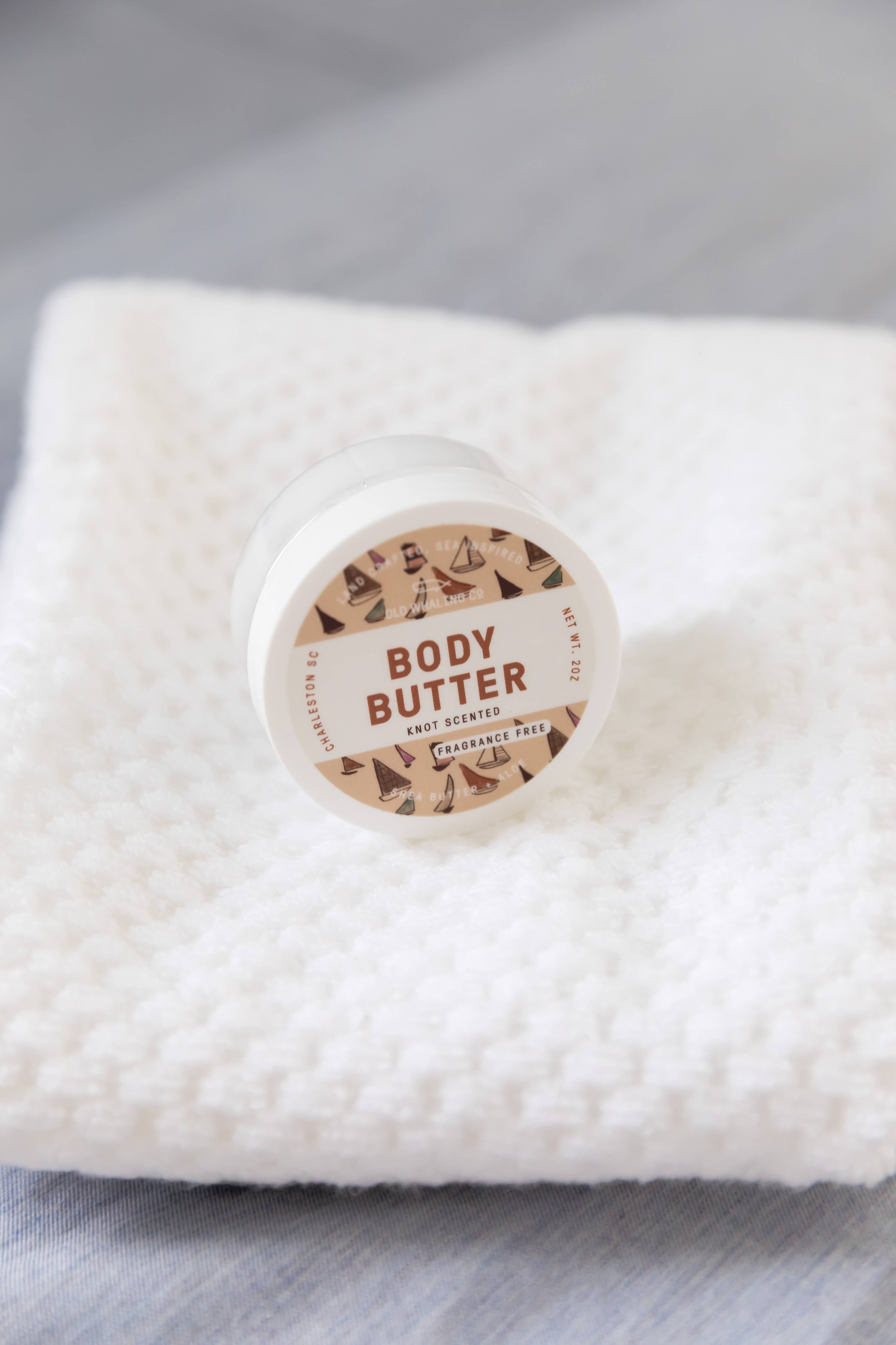 Travel Size Knot Scented (Fragrance Free) Body Butter (2oz)