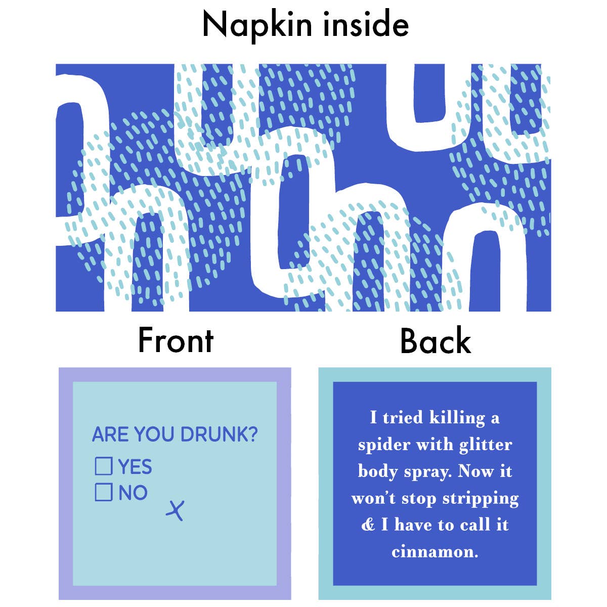 NAPKIN Dating After 40 | Funny Party Gift | Cocktail Napkin