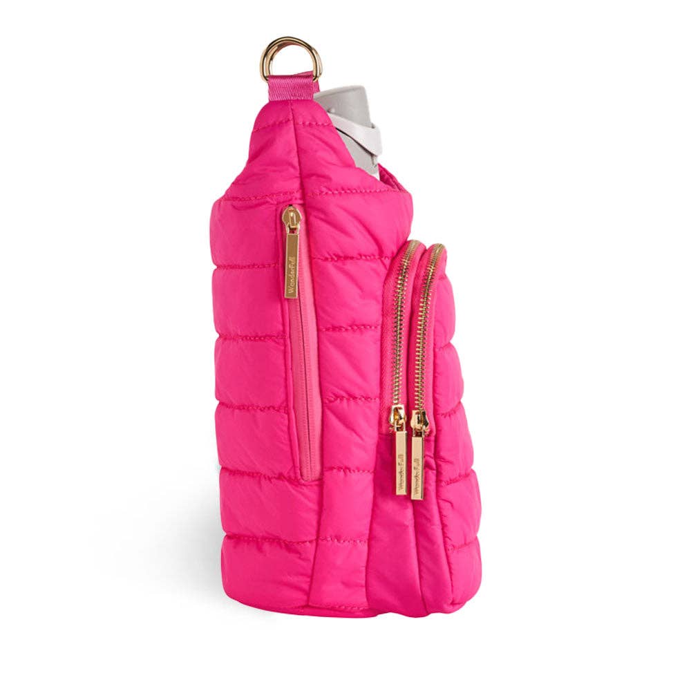 HydroBag® Handle® - Bright Pink with Pink and Navy striped strap