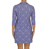 Rockport Dress in Geo Tile Periwinkle and White FINAL SALE